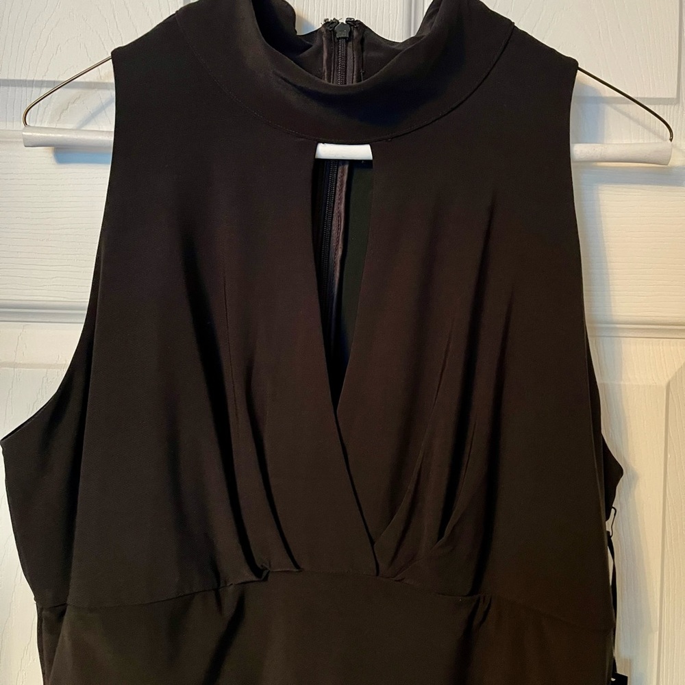 White House black market black dress with layers